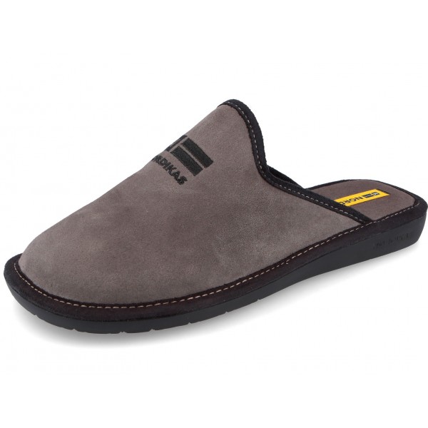 236 Suede grey Nordikas slippers for men