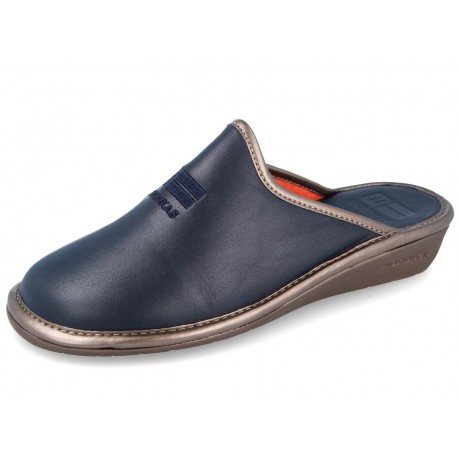 281 Navy Leather Nordikas