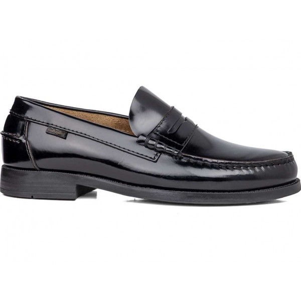 Mocassin noir pour homme 16100 PURE CONFORT