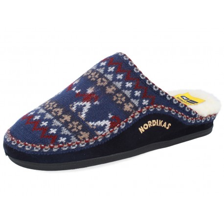 2502 CLASSIC NAVY BLUE SKATER slippers for men 2502 CLASSIC NAVY BLUE SKATER slippers for men
